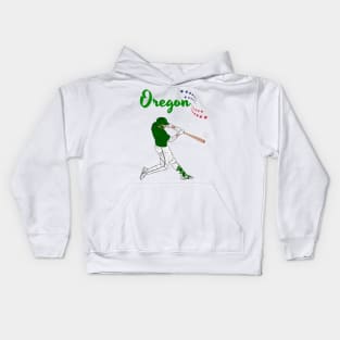 Oregon USA Baseball | American Sports Cities Kids Hoodie